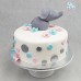 Baby Elephant and Dot Cake (D,V)